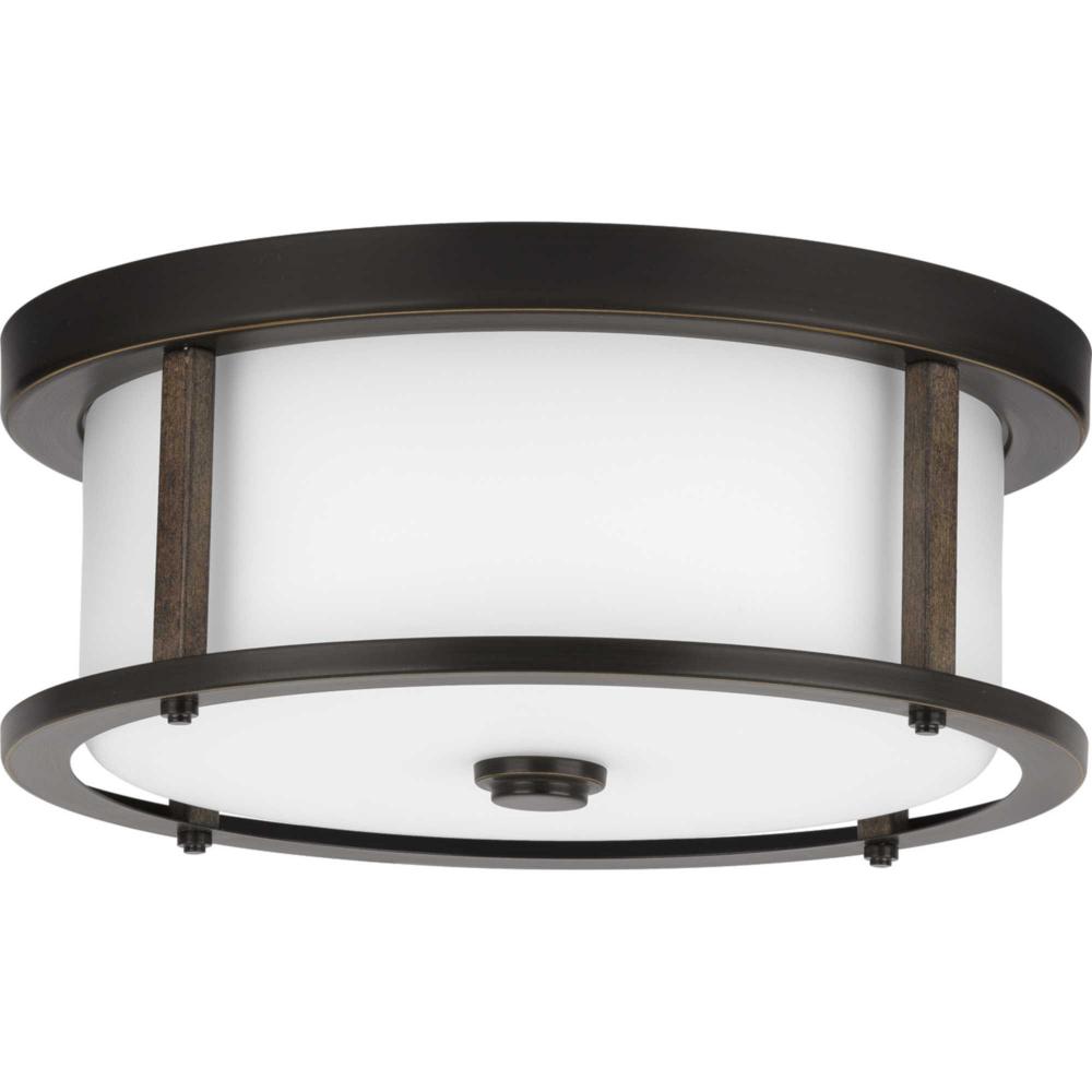 Mast Collection Two-Light 13&#34; Flush Mount