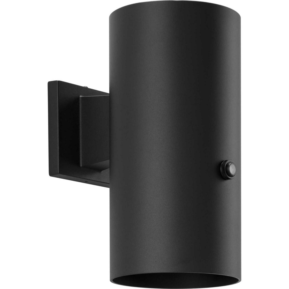 6&#34;  Black LED Outdoor Aluminum Wall Mount Cylinder with Photocell