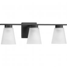 Progress P300501-31M - Tanner Collection Three-Light Matte Black Transitional Vanity Light