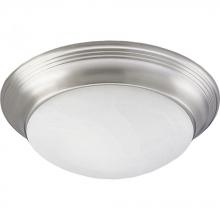  P3688-09 - One-Light Alabaster Glass 11-1/2" Close-to-Ceiling