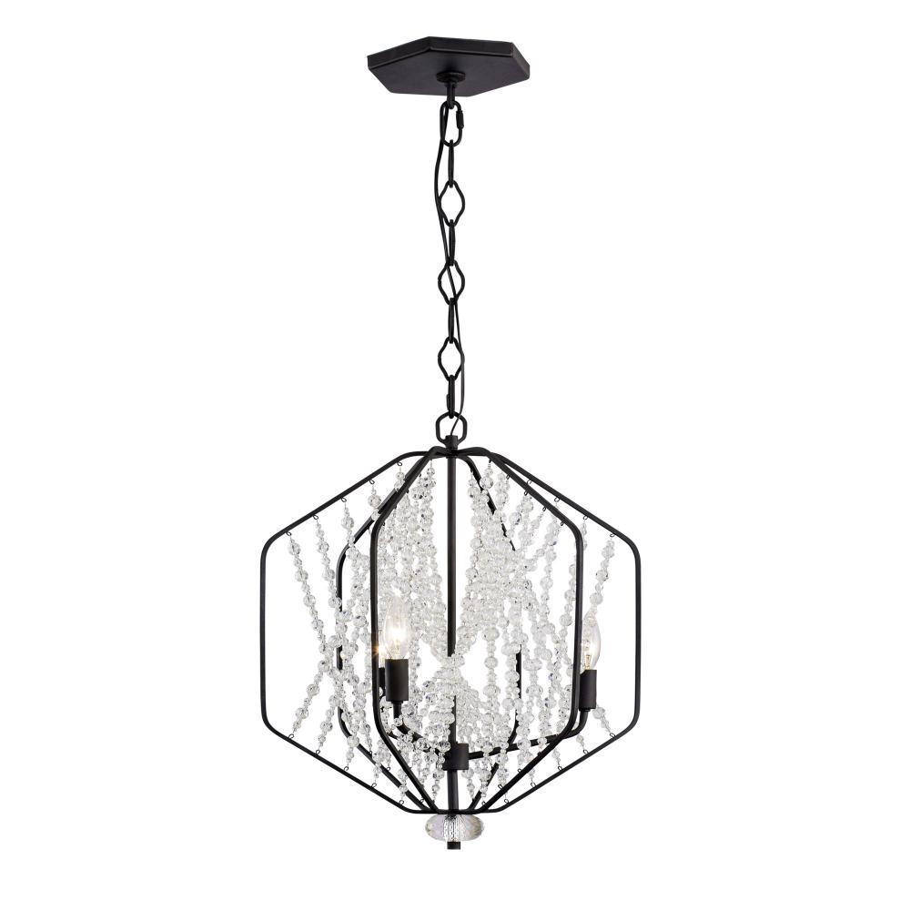 Chelsea 3-Lt Pendant - Carbon