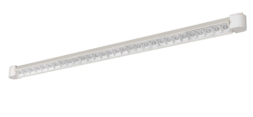 Dimmable integrated LED 60W,  3024 Lumen, 85 CRI, 3000K, 3 Wire Wall Wash Track Fixture