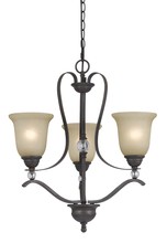 CAL Lighting FX-3530/3 - 60W X 3 Riverton 3 Light Chandelier