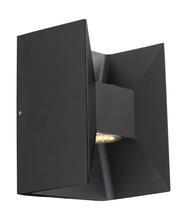  200884A - 2x2.5 LED Outdoor Wall Light w/ Matte Black Finish