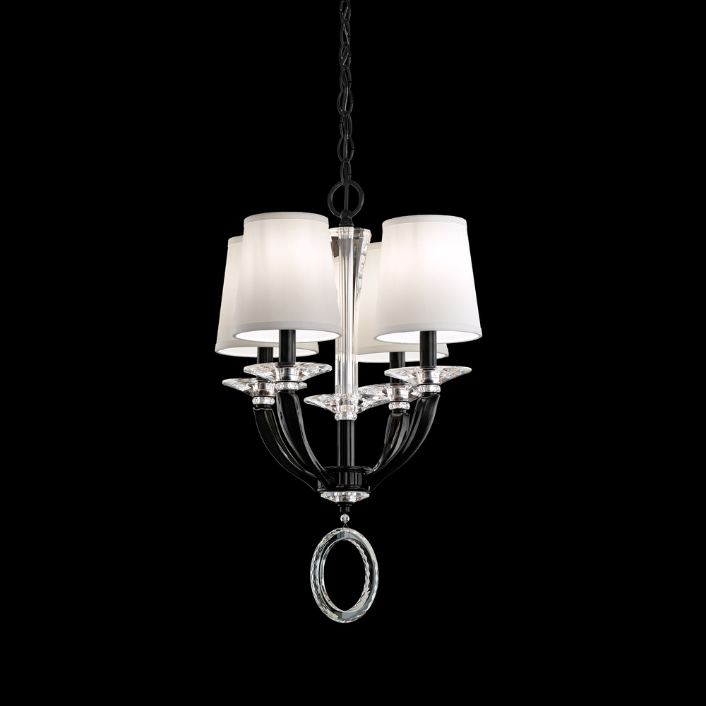 Emilea 4 Light 120V Mini Pendant in Heirloom Bronze with Clear Optic Crystal