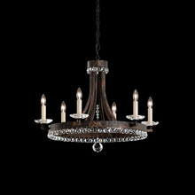 Schonbek 1870 ER1006N-48H - Early American 6 Lights 110V Chandelier in Antique Silver with Clear Heritage Crystal