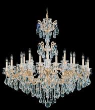 Schonbek 1870 5013-76 - La Scala 24 Light 120V Chandelier in Heirloom Bronze with Clear Heritage Handcut Crystal