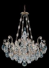 Schonbek 1870 3787-48 - Renaissance 8 Light 120V Pendant in Antique Silver with Clear Heritage Handcut Crystal