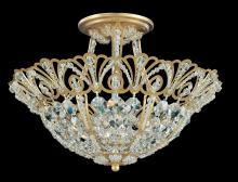 Schonbek 1870 9841-23R - Rivendell 5 Light 120V Flush Mount in Etruscan Gold with Clear Radiance Crystal