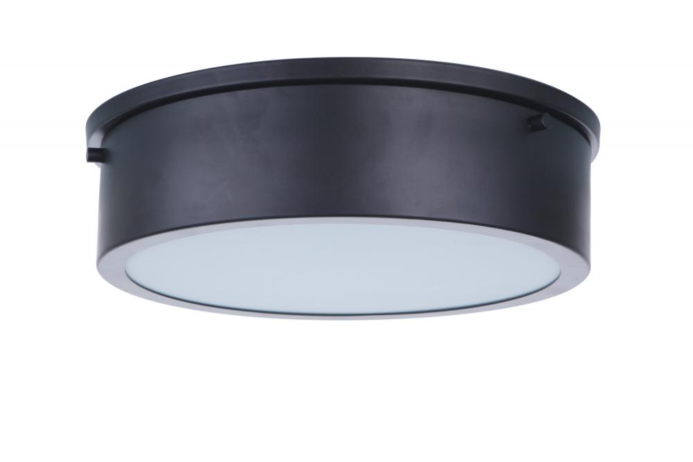 Fenn 1 Light 11&#34; LED Flushmount in Flat Black