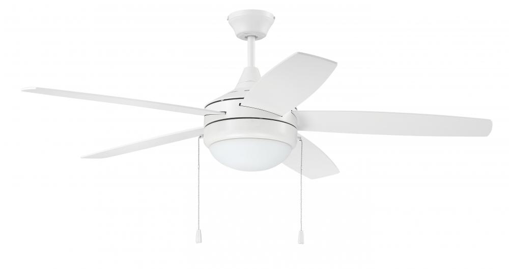 52&#34; Phaze Energy Star 5 in White w/ White Blades