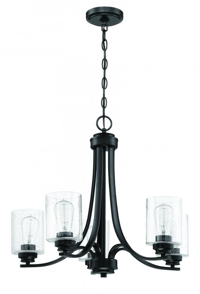 Bolden 5 Light Chandelier in Flat Black