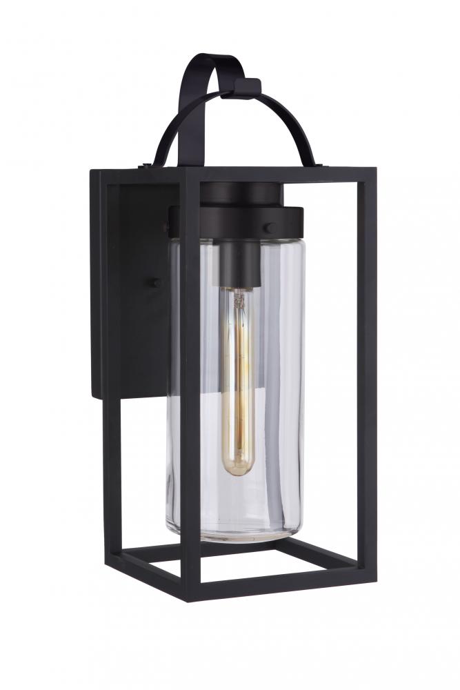 Neo 1 Light Large Outdoor Wall Lantern in Midnight