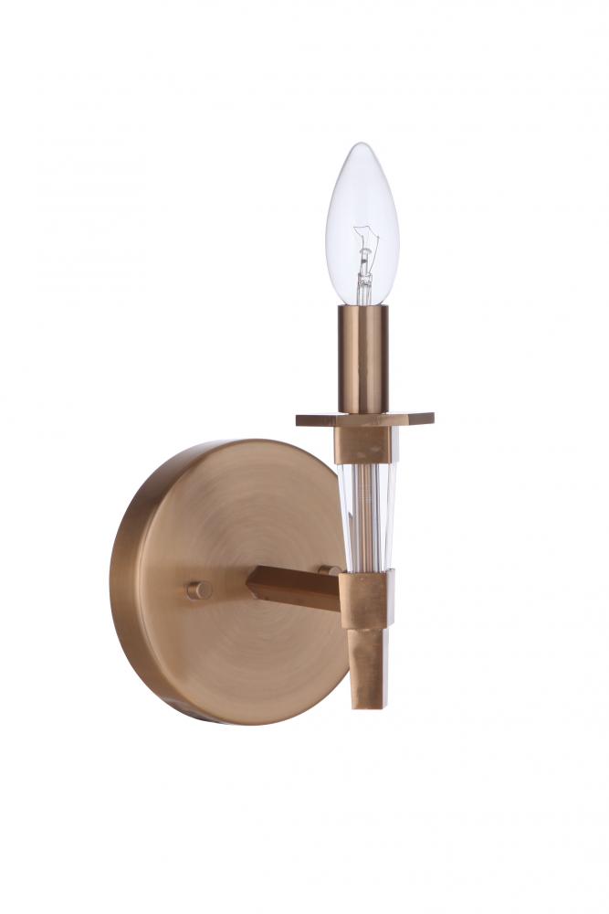 Tarryn 1 Light Wall Sconce in Satin Brass