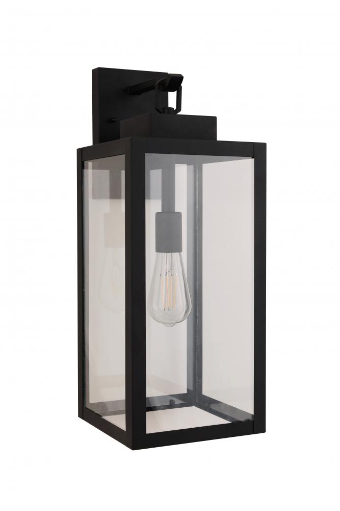 Marin 1 Light 20.63&#34; Outdoor Wall Lantern in Textured Black