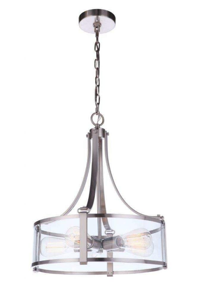 Elliot 5 Light Pendant in Brushed Polished Nickel