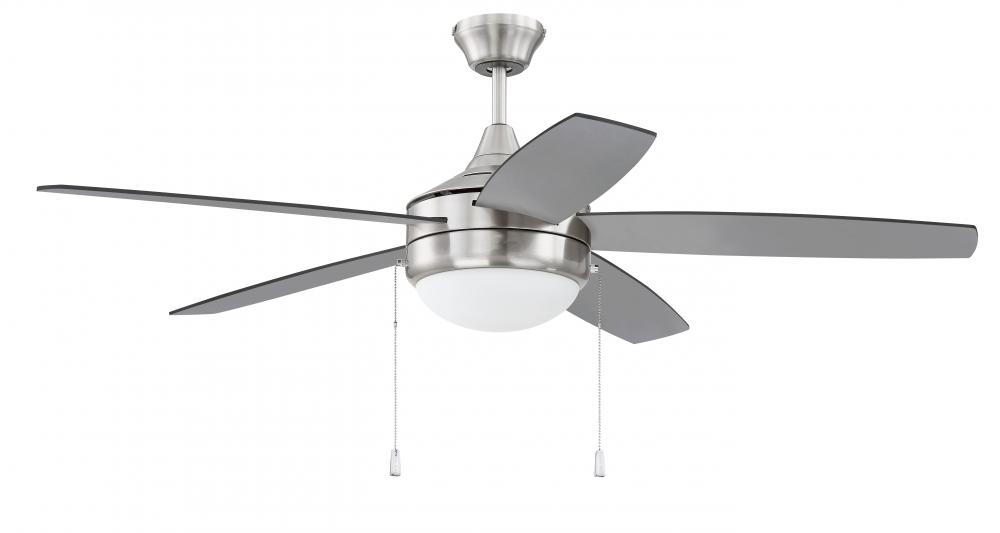 52&#34; Phaze Energy Star 5 in Brushed Polished Nickel w/ Brushed Nickel/Greywood Blades