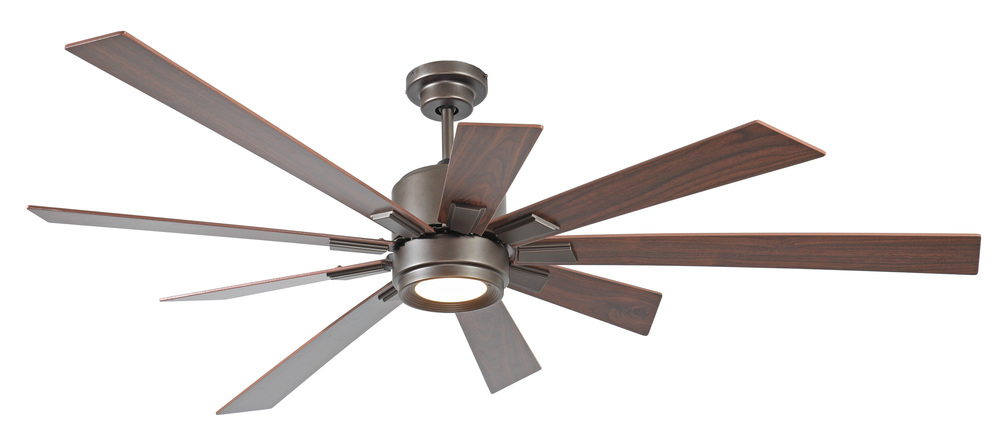 72&#34; Ceiling Fan w/LED Light Kit, Blade Options