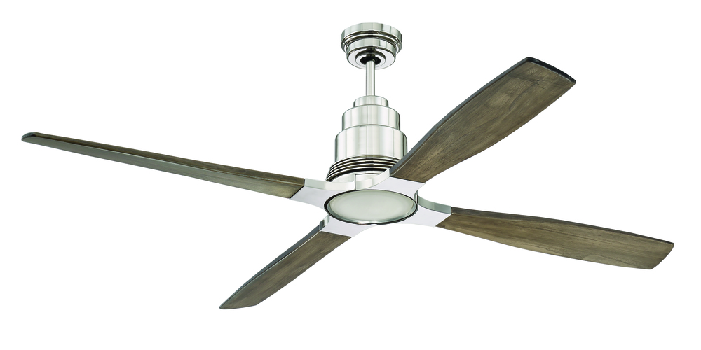 60&#34; Ceiling Fan w/LED Light Kit, Blade Options