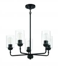 Craftmade 56025-FB - Stowe 5 Light Chandelier in Flat Black