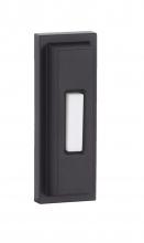 Craftmade PB5005-FB - Surface Mount LED Lighted Push Button, Beveled Rectangle in Flat Black