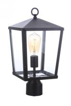 Craftmade ZA4615-MN - Olsen 1 Light Medium Outdoor Post Lantern in Midnight