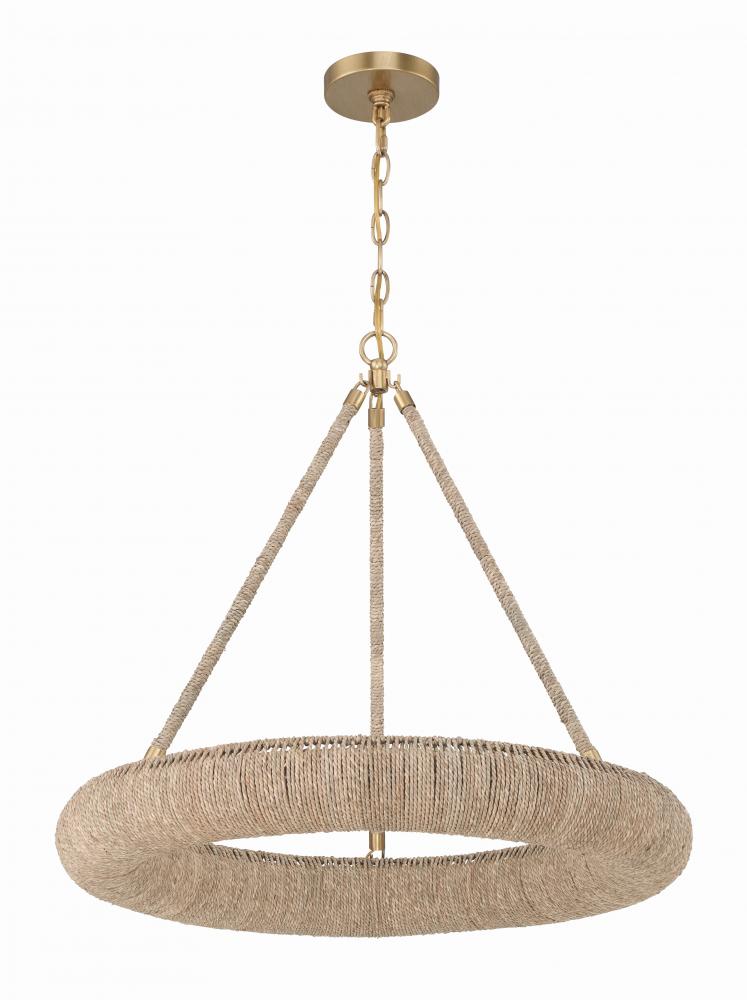 Oakley Integrated LED Soft Gold Chandelier