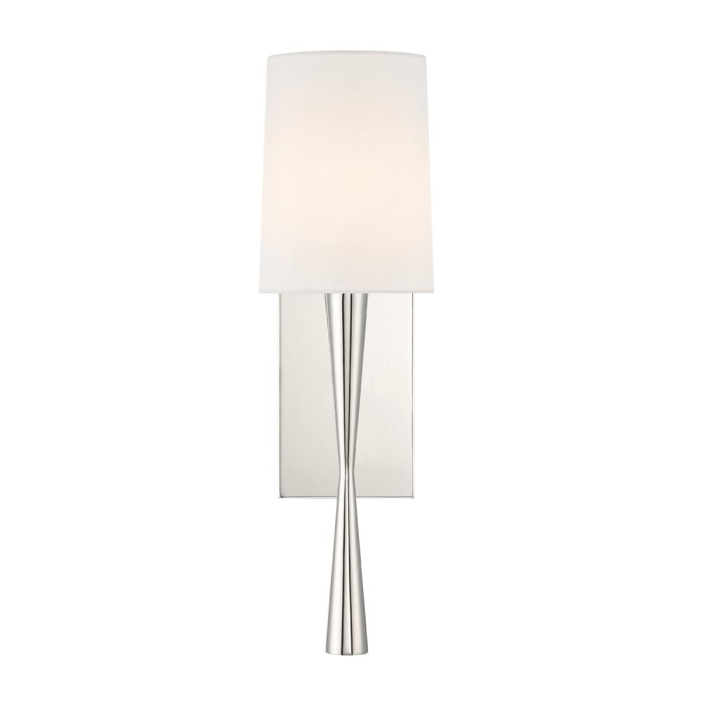 Trenton 1 Light Polished Nickel Sconce