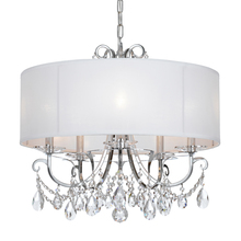 Crystorama 6625-CH-CL-MWP - Othello 5 Light Clear Crystal Polished Chrome Chandelier