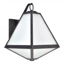 Crystorama GLA-9702-OP-BC - Brian Patrick Flynn Glacier 3 Light Black Charcoal Outdoor Sconce