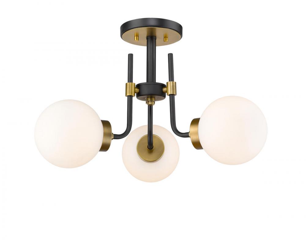 3 Light Semi Flush Mount