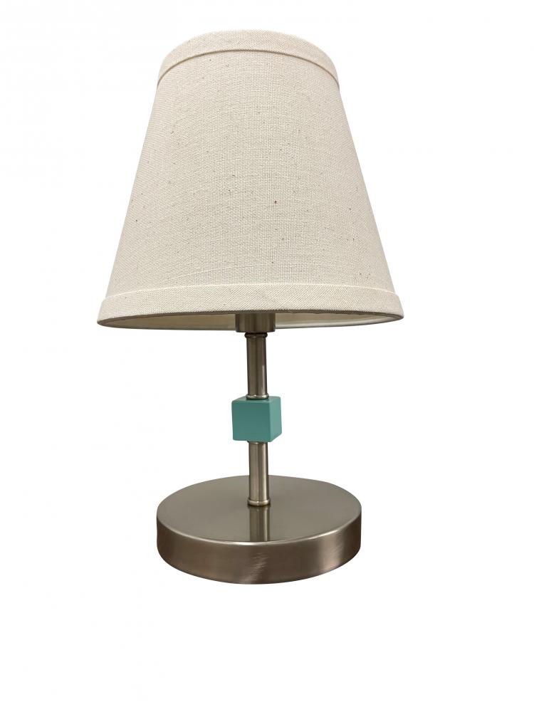 Bryson Mini Satin Nickel/Mint Accent Lamp