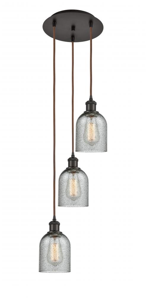 Caledonia - 3 Light - 12 inch - Oil Rubbed Bronze - Cord Hung - Multi Pendant