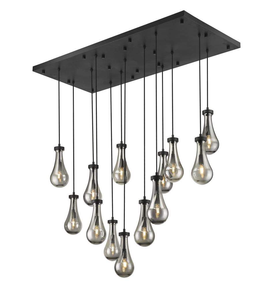 Owego - 13 Light - 54 inch - Matte Black - Multi Pendant