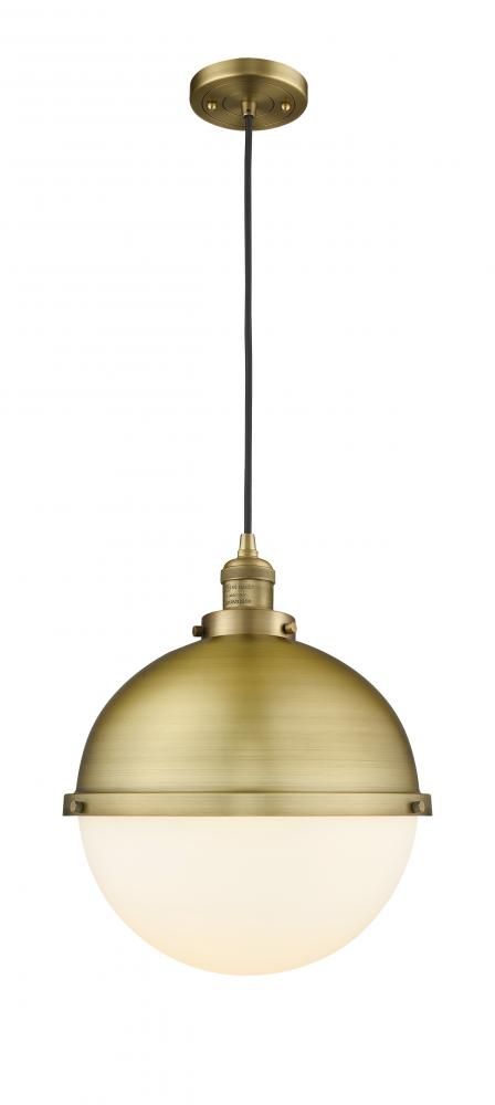 Hampden - 1 Light - 13 inch - Brushed Brass - Cord hung - Pendant