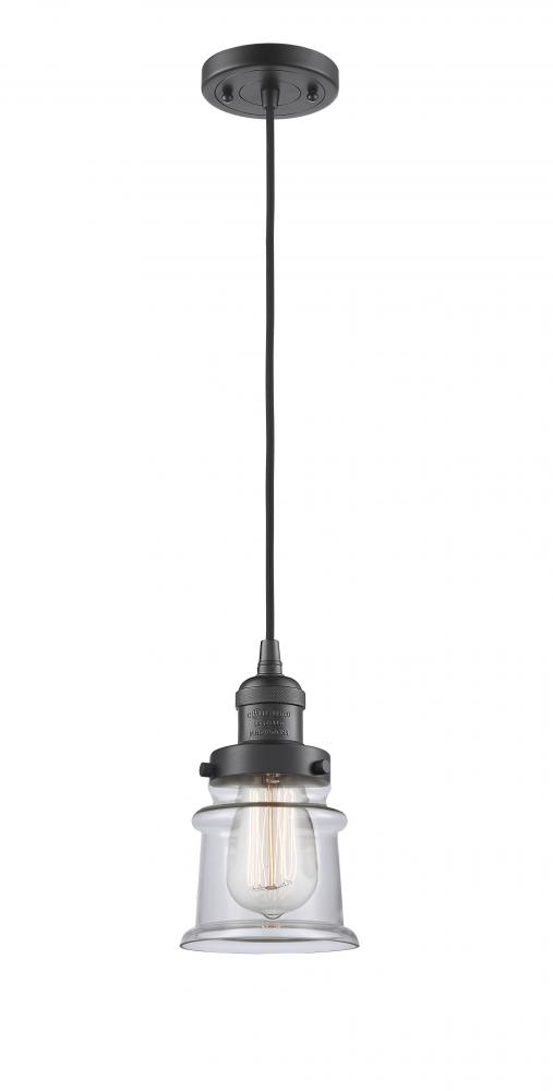 Canton - 1 Light - 5 inch - Oil Rubbed Bronze - Cord hung - Mini Pendant