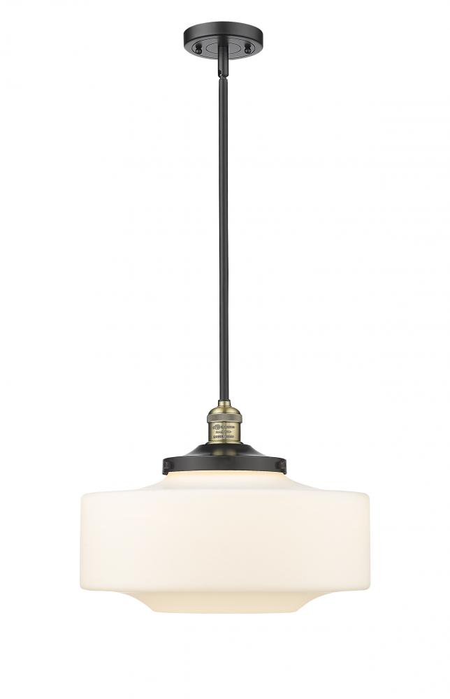 Bridgeton - 1 Light - 12 inch - Black Antique Brass - Stem Hung - Mini Pendant