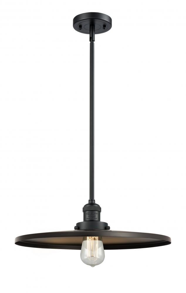 Appalachian - 1 Light - 16 inch - Matte Black - Stem Hung - Mini Pendant