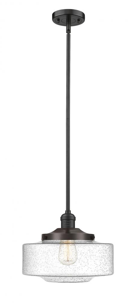 Bridgeton - 1 Light - 12 inch - Oil Rubbed Bronze - Stem Hung - Mini Pendant