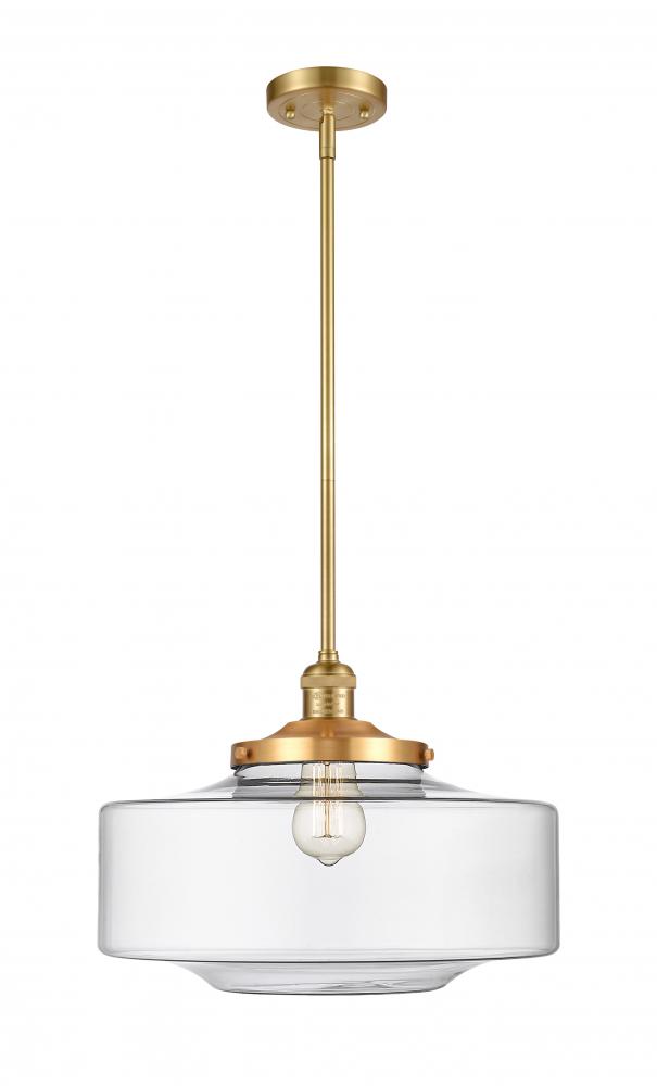 Bridgeton - 1 Light - 12 inch - Satin Gold - Stem Hung - Mini Pendant