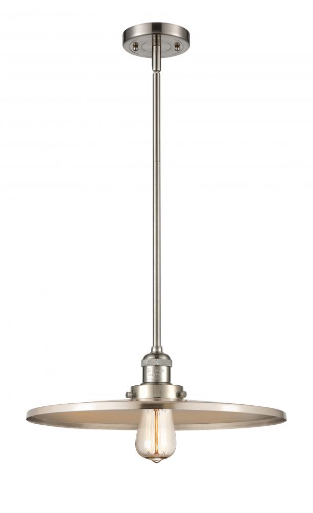 Appalachian - 1 Light - 16 inch - Brushed Satin Nickel - Stem Hung - Mini Pendant