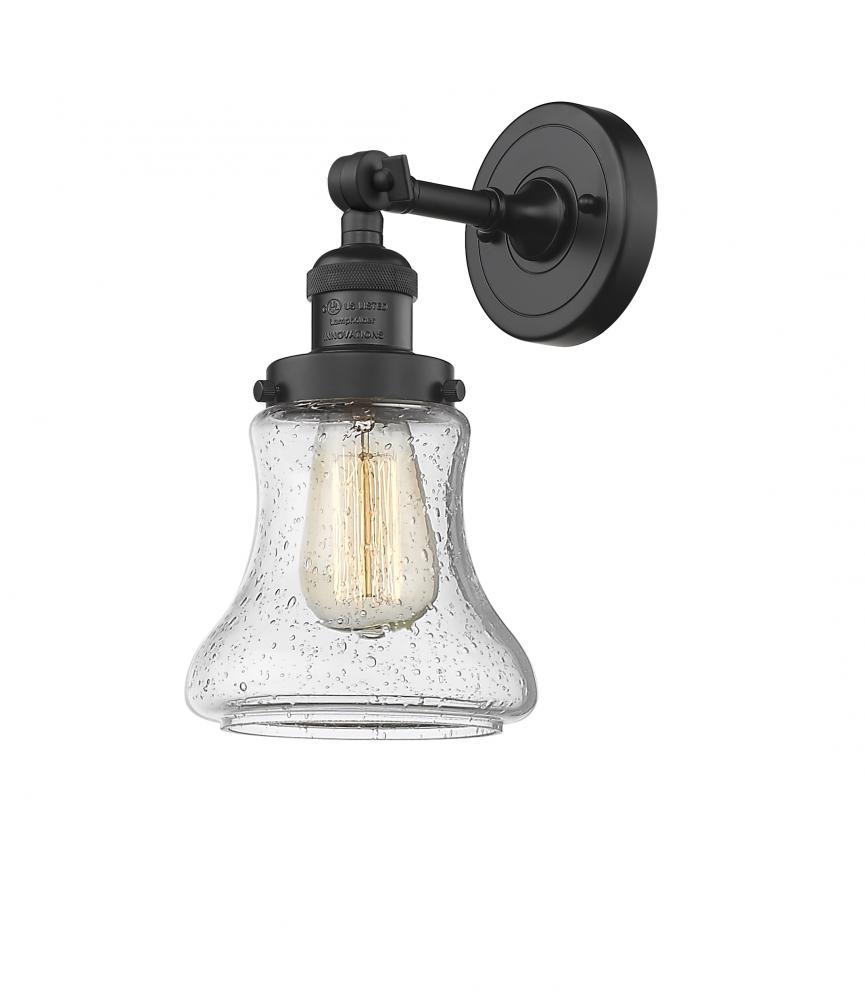 Bellmont - 1 Light - 7 inch - Matte Black - Sconce