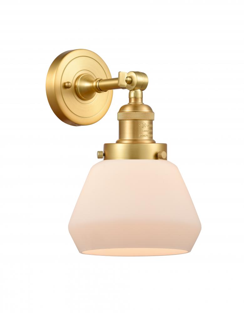 Fulton - 1 Light - 7 inch - Satin Gold - Sconce