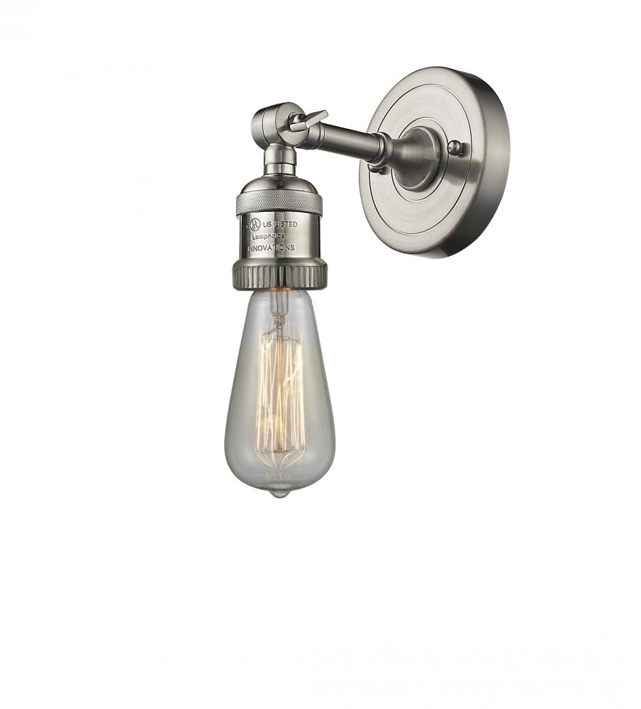 Bare Bulb - 1 Light - 5 inch - Brushed Satin Nickel - Sconce