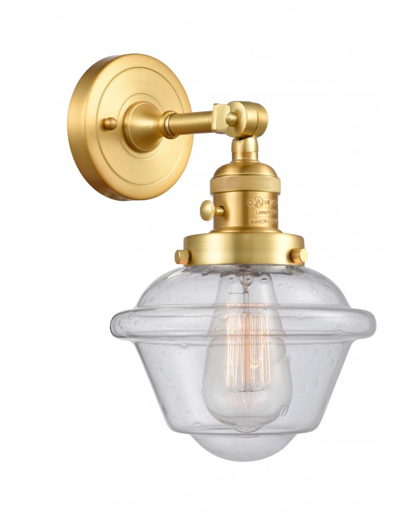 Oxford - 1 Light - 8 inch - Satin Gold - Sconce