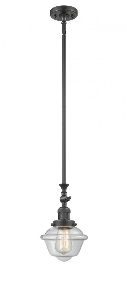 Oxford - 1 Light - 7 inch - Oil Rubbed Bronze - Stem Hung - Mini Pendant