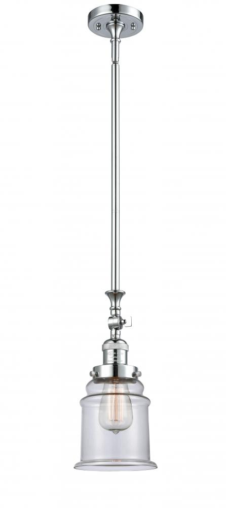 Canton - 1 Light - 6 inch - Polished Chrome - Stem Hung - Mini Pendant