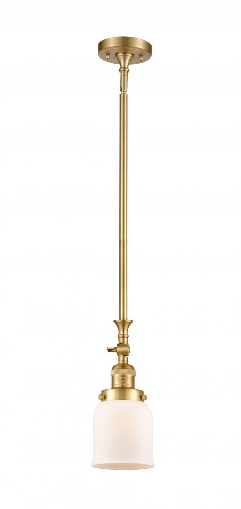 Bell - 1 Light - 5 inch - Satin Gold - Stem Hung - Mini Pendant