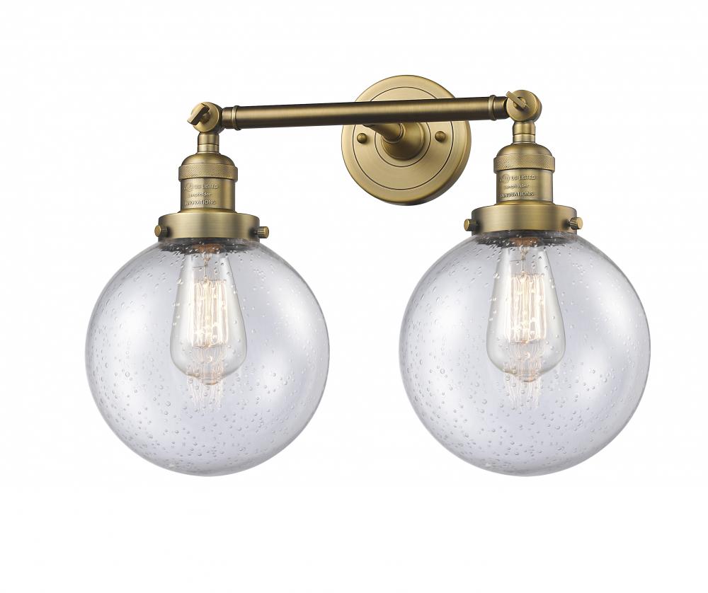 Beacon - 2 Light - 19 inch - Brushed Brass - Bath Vanity Light