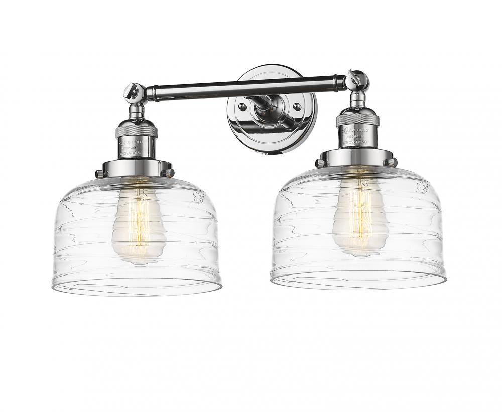 Bell - 2 Light - 19 inch - Polished Chrome - Bath Vanity Light